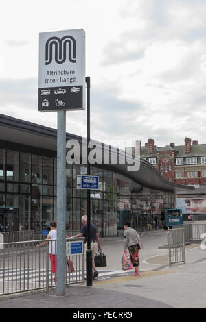 Le centre-ville de Altrincham, Trafford, Greater Manchester, Angleterre Banque D'Images