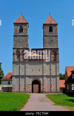 Klosterkirche, Freilichtmuseum, Vessra, Thuringe, Allemagne Banque D'Images