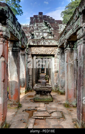 Preah Khan Temple, Siem Reap, Cabmodia Banque D'Images