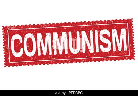 Le communisme signer ou apposer sur fond blanc, vector illustration Illustration de Vecteur