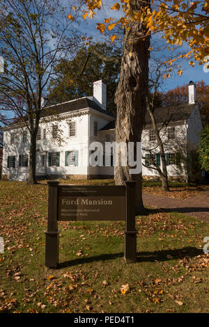 Hôtel particulier Ford George Washingtons headquarter Morristown NJ Banque D'Images