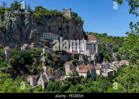 Rocamadour dans le département du Lot de sud-ouest de la France. Banque D'Images