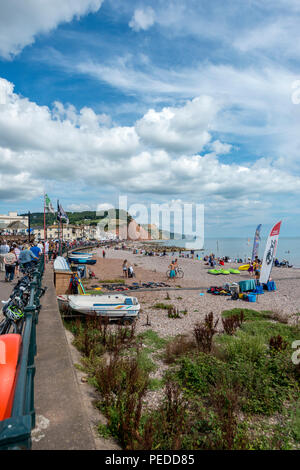 Front de Mer, Sidmouth, Cornwall, Devon, UK Banque D'Images