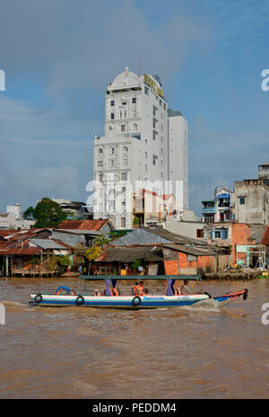 Hôtel de l'Ouest, de la chanson Can Tho, Can Tho, Vietnam Banque D'Images