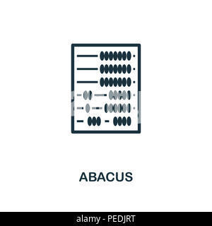 L'icône de création d'Abacus. Élément simple illustration. Concept de design Abacus symbole finances personnelles collection. Peut être utilisé pour le mobile et web desig Banque D'Images