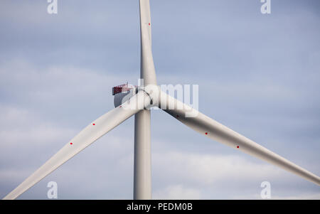 Les éoliennes Vestas de l'ICM sur l'Extension de parcs offshore Walney Banque D'Images