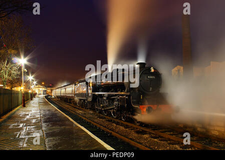 44871 East Lancs Ramsbottom sur le 22.1.11 fer Banque D'Images