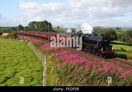 45305 passe sur la WCML 8.8.11 Hincaster Banque D'Images