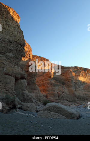 Coucher du soleil à Canyon de Sesriem, Namibie. Banque D'Images