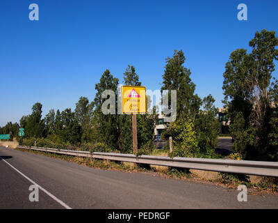 FasTrak le long d'une route de Californie Banque D'Images