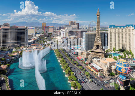 Strip de Las Vegas skyline Banque D'Images