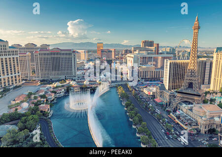 Strip de Las Vegas skyline Banque D'Images