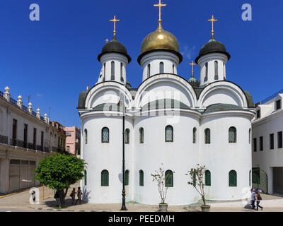 Notre Dame de Kazan, La Cathédrale Orthodoxe la cathédrale orthodoxe russe dans la vieille ville historique, La Havane, Cuba Banque D'Images