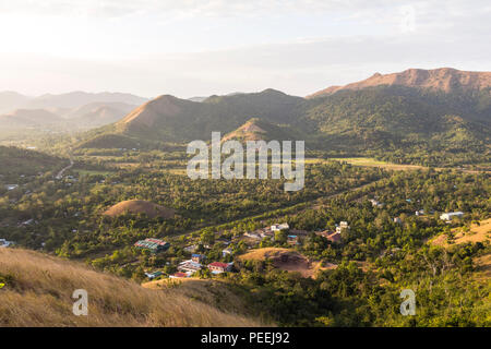 Vue sur le paysage des Philippines à Coron town Banque D'Images