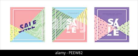 Jeu de cartes de la place de vente. Pour l'élément de design graphique - web, médias sociaux, bannière, affiche, flyer, ad. Vector Illustration. Illustration de Vecteur