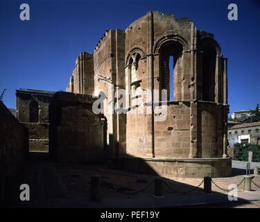 Eglise DE SAN NICOLAS - RUINAS ROMANICAS - SIGLO XIII. Lieu : st. NICHOLAS CHURCH, Soria, ESPAGNE. Banque D'Images