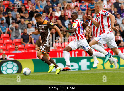 STOKE CITY V BRENTFORD 2018 Banque D'Images