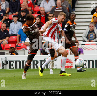 STOKE CITY V BRENTFORD 2018 Banque D'Images