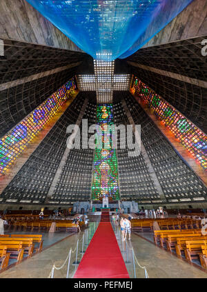 Photo prise à Rio de Janeiro, Brésil Août 2017 : Rio de Janeiro Cathédrale Banque D'Images