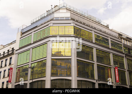 Grand magasin Printemps du Boulevard Haussmann à Paris, France. Banque D'Images