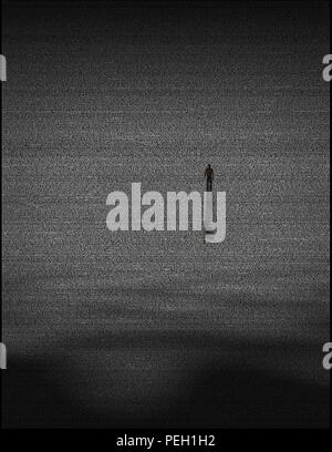 La peinture abstraite avec texte Friedrich Nietzsche - Au-delà du bien et du Mal Banque D'Images