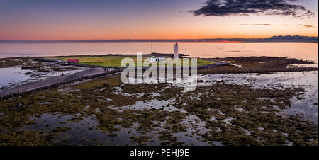 Grotta phare, Seltjarnarnes, Reykjavik, Islande Banque D'Images