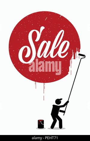Les images vectorielles représente les ventes au détail, commode, offres, promotions, et offres. Illustration de Vecteur