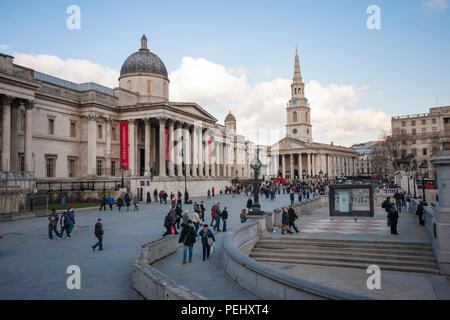 La National Gallery de Londres. L'Angleterre. Banque D'Images