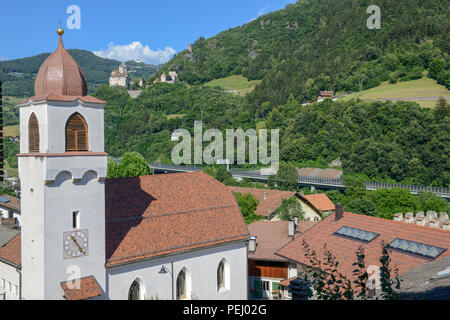 Le village de Ponte Gardena sur le Tyrol du Sud en Italie Banque D'Images