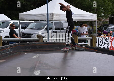 Skate Jam Skate park la concurrence Banque D'Images