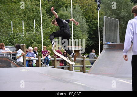 Skate Jam Skate park la concurrence Banque D'Images