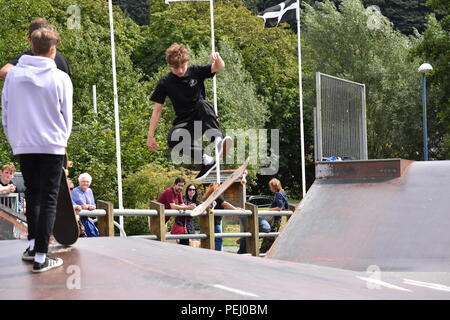 Skate Jam Skate park la concurrence Banque D'Images