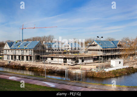 Site de la construction résidentielle dans la région de Capelle aan den IJssel aux Pays-Bas Banque D'Images