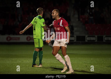 Salford City FC 2-1 Halifax Town FC. Vanorama Ligue Nationale. Le stade de la péninsule, Salford. Banque D'Images