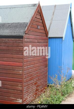 Cabines de plage , Herne Bay , Kent Banque D'Images