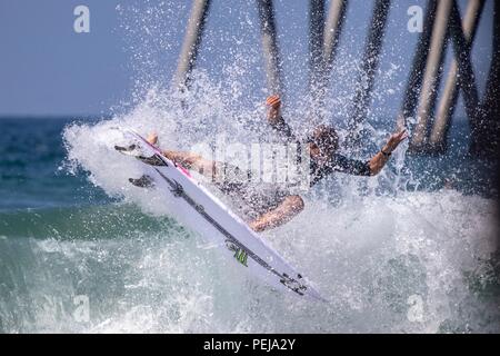 Colapinto Griffin en compétition dans l'US Open de surf 2018 Banque D'Images