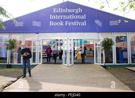 Vues générales de l'Edinburgh International Book Festival à Charlotte Square, Édimbourg. Banque D'Images