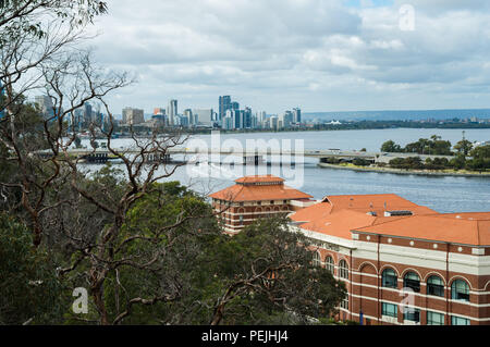 La Brasserie Swan et de la rivière Swan à baie de Perth, Australie, Océanie Banque D'Images