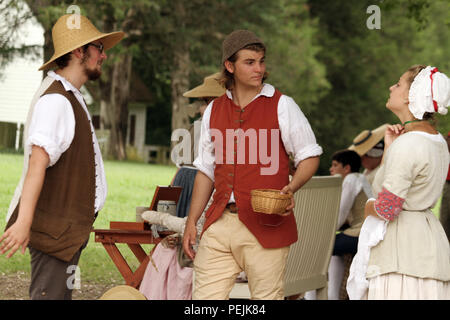Reenactors à Colonial Williamsburg, Virginie, États-Unis Banque D'Images