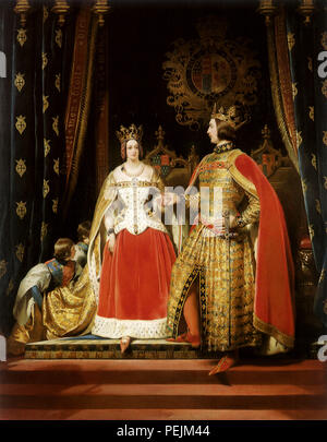 La reine Victoria et le Prince Albert, Sir Edwin Henry Landseer, Banque D'Images