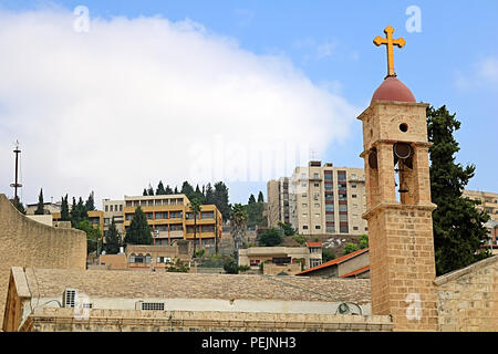 St Gabriels Eglise grecque orthodoxe de l'Annonciation de Nazareth, Israël Banque D'Images