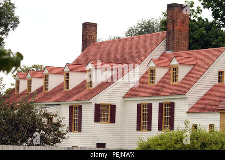 St. George Tucker House à Colonial Williamsburg, Virginie, États-Unis Banque D'Images