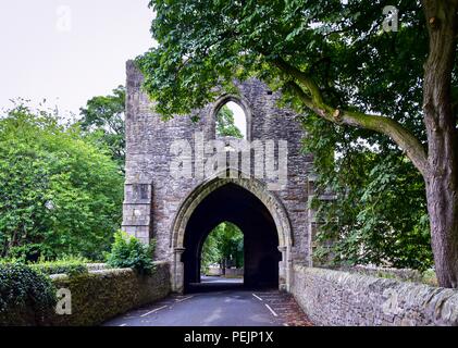 Whalley Abbey Gatehouse Banque D'Images