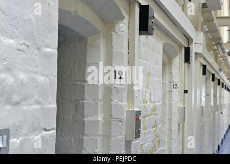 La prison de Shrewsbury, appelé le Dana, qui a fermé en 2013 et est maintenant ouverte pour des visites de prison. Visite guidée. Abandonné, de l'épave. Banque D'Images