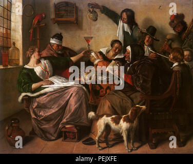 Fête de famille, Steen, Jan Banque D'Images