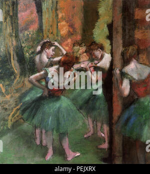 Ballerines Préparer, Degas, Edgar Banque D'Images