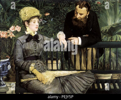 Dans le Wintergarten, Manet, Edouard Banque D'Images