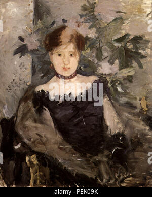 Woman in Black, Morisot, Berthe Banque D'Images