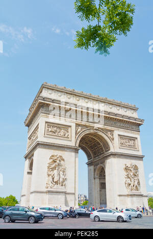 Arc de Triomphe de l'Etoile, Place Charles de Gaulle, Paris, France Banque D'Images