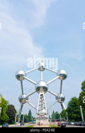 Atomium, parc d'Osseghem rassemblait encore, Laeken, Bruxelles, Belgique Banque D'Images